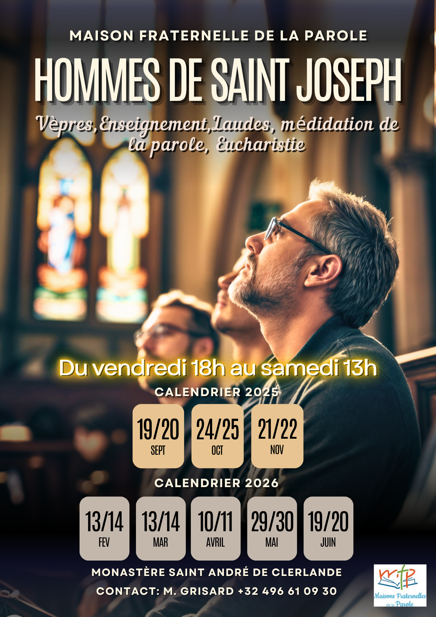 Calendrier Hommes de Saint Joseph